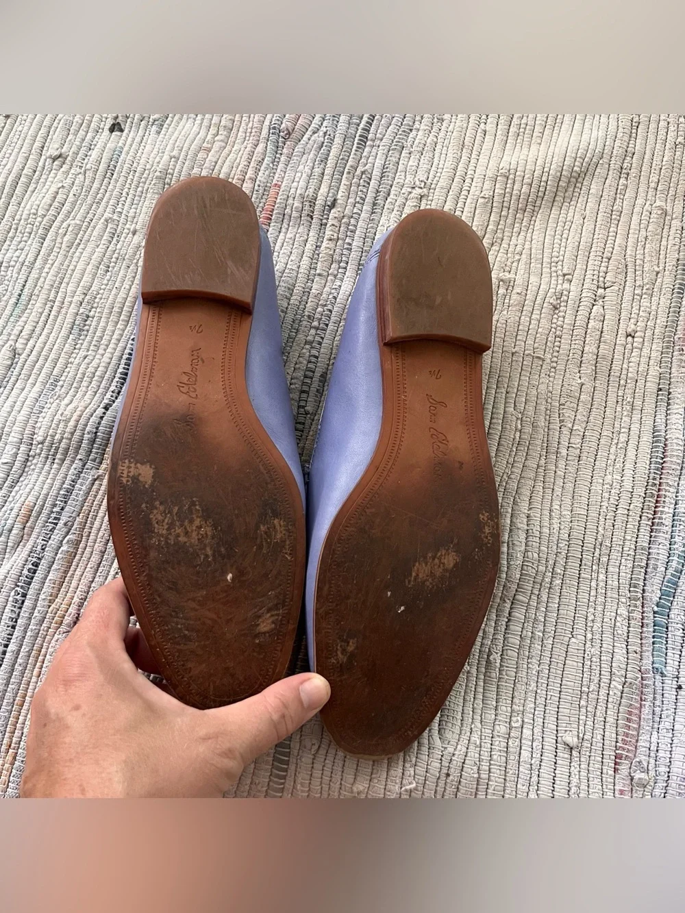 Sam Edelman Loraine Dusty Violet Almond Toe Slip On Fashion Loafers 7.5M